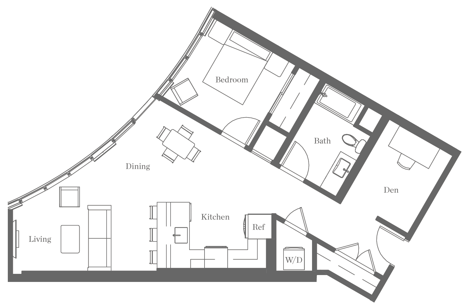 Kurve on Wilshire Floor Plan 2