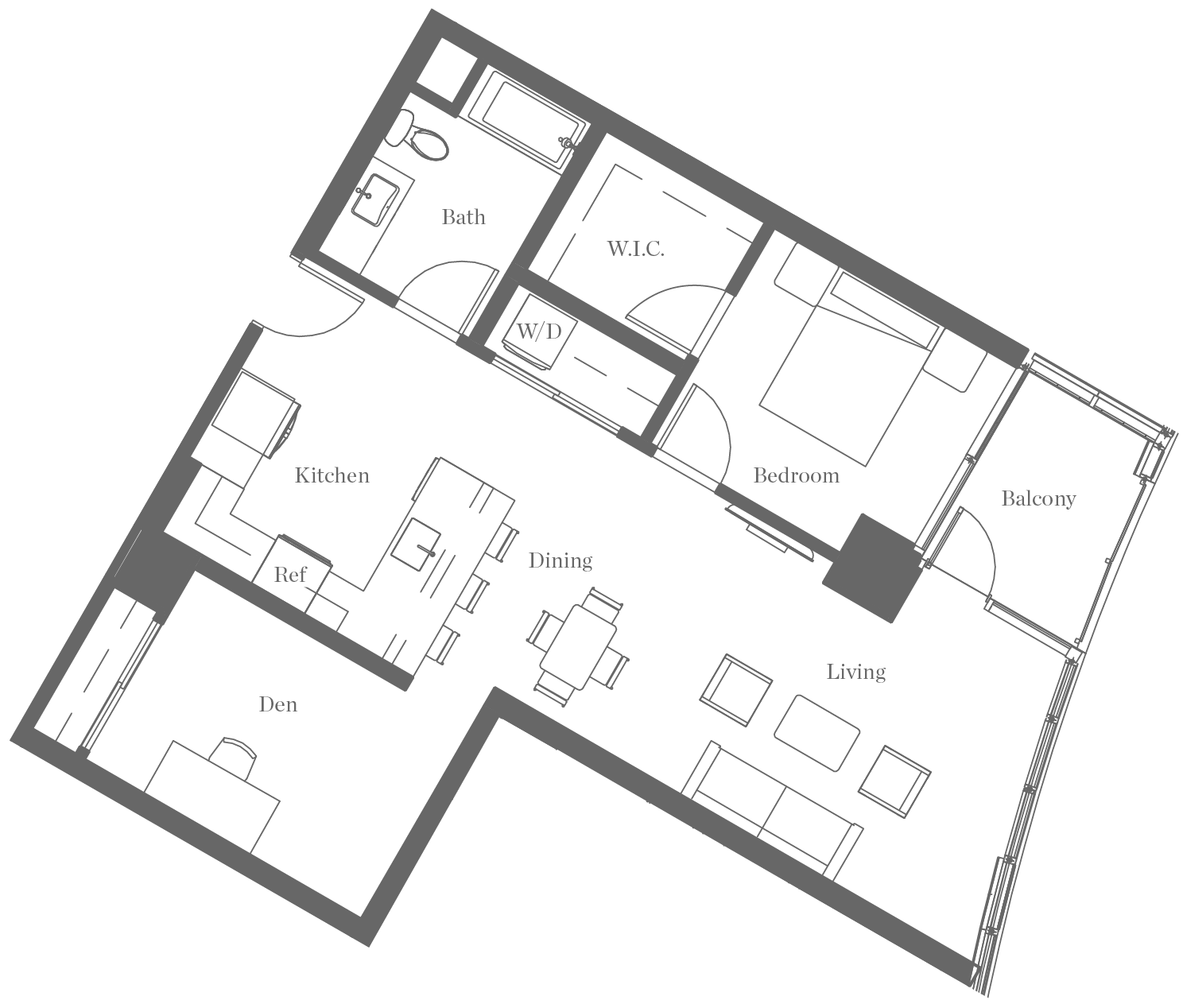 Kurve on Wilshire Floor Plan 3