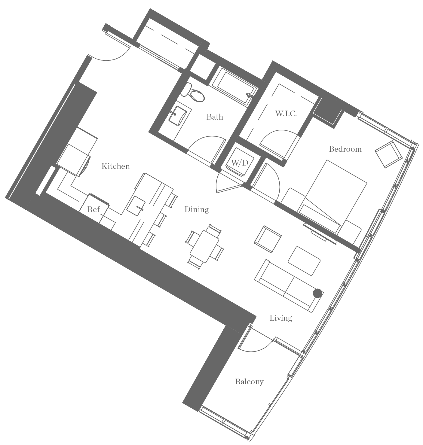 Kurve on Wilshire Floor Plan 7