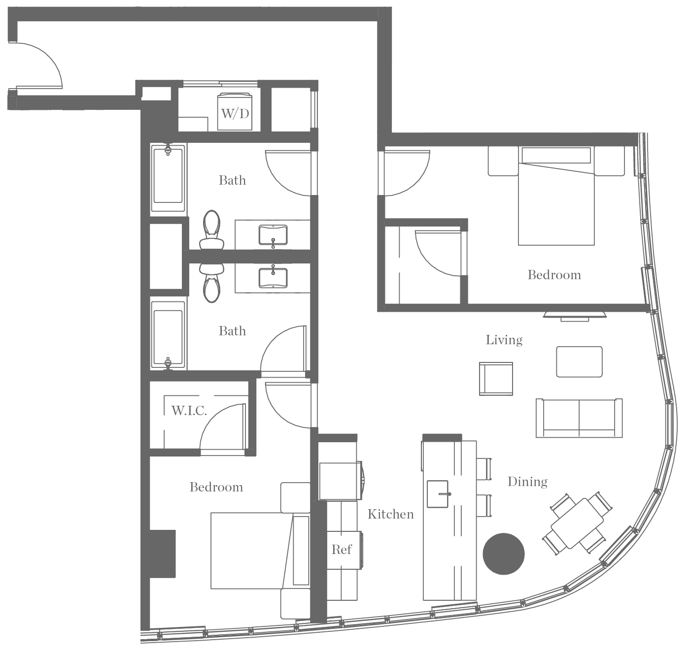 Kurve on Wilshire Floor Plan 11
