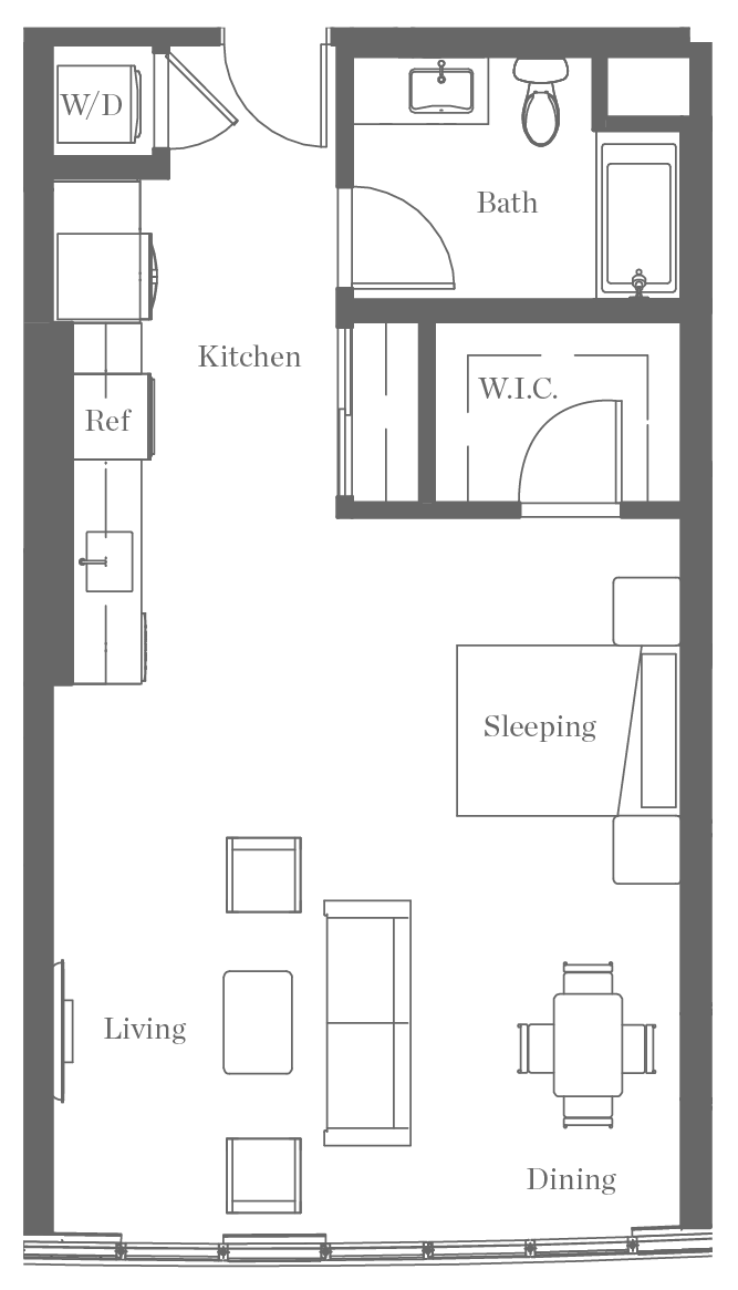 Kurve on Wilshire Floor Plan 12