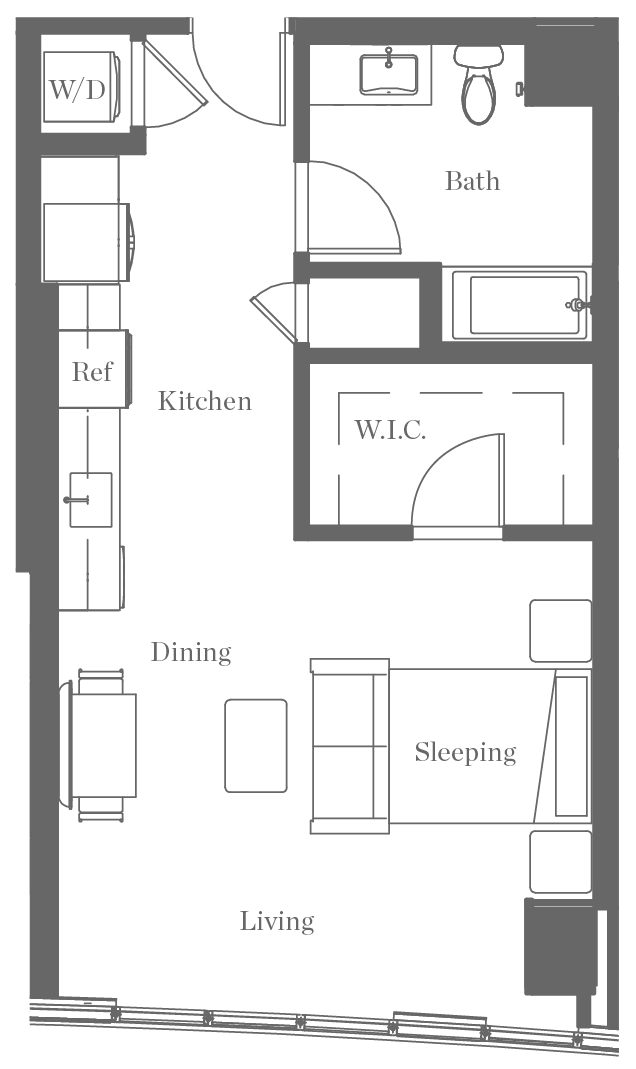 Kurve on Wilshire Floor Plan 15