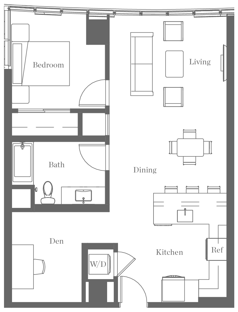 Kurve on Wilshire Floor Plan 18