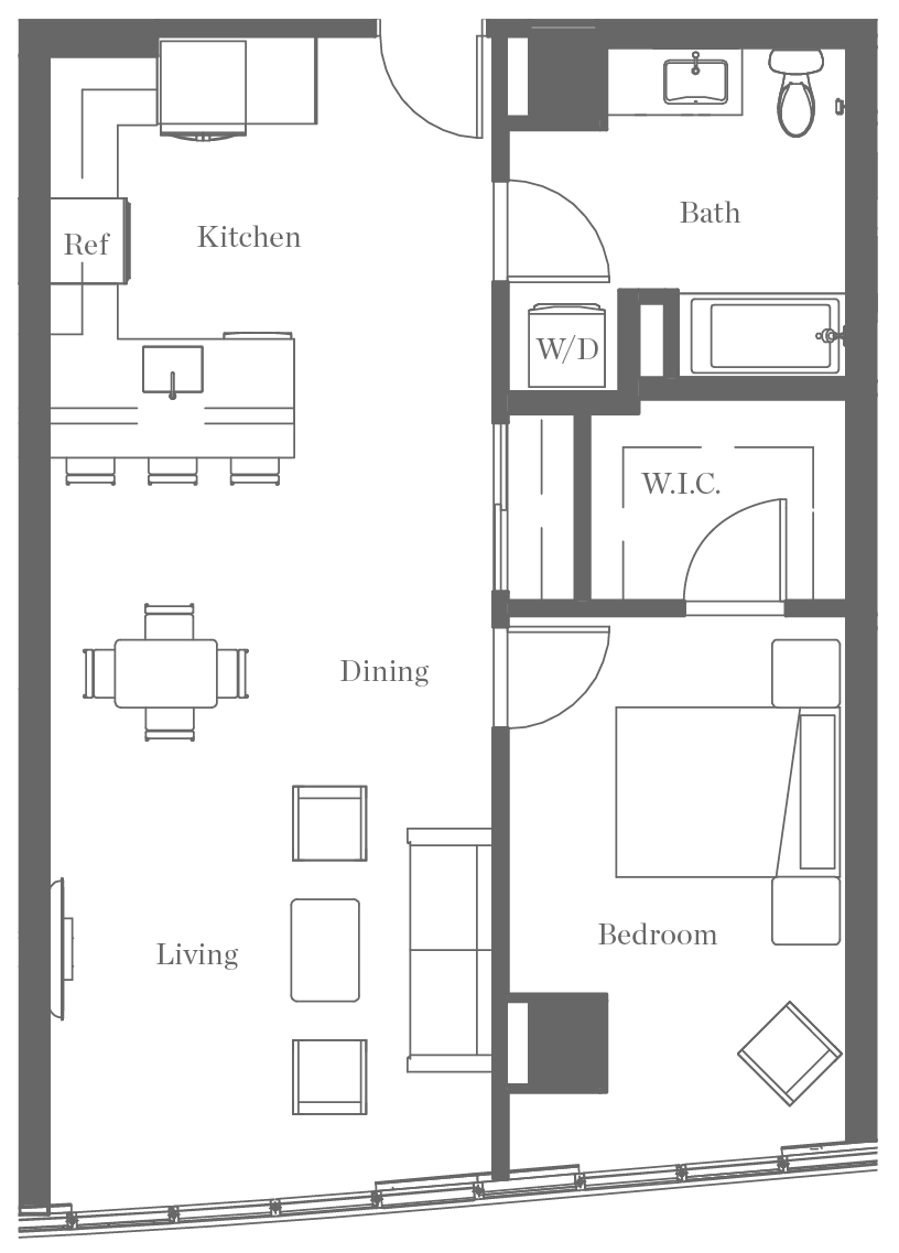 Kurve on Wilshire Floor Plan 19