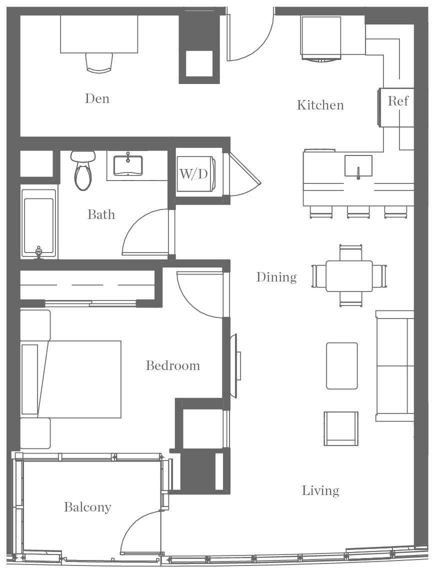 Kurve on Wilshire Floor Plan 21