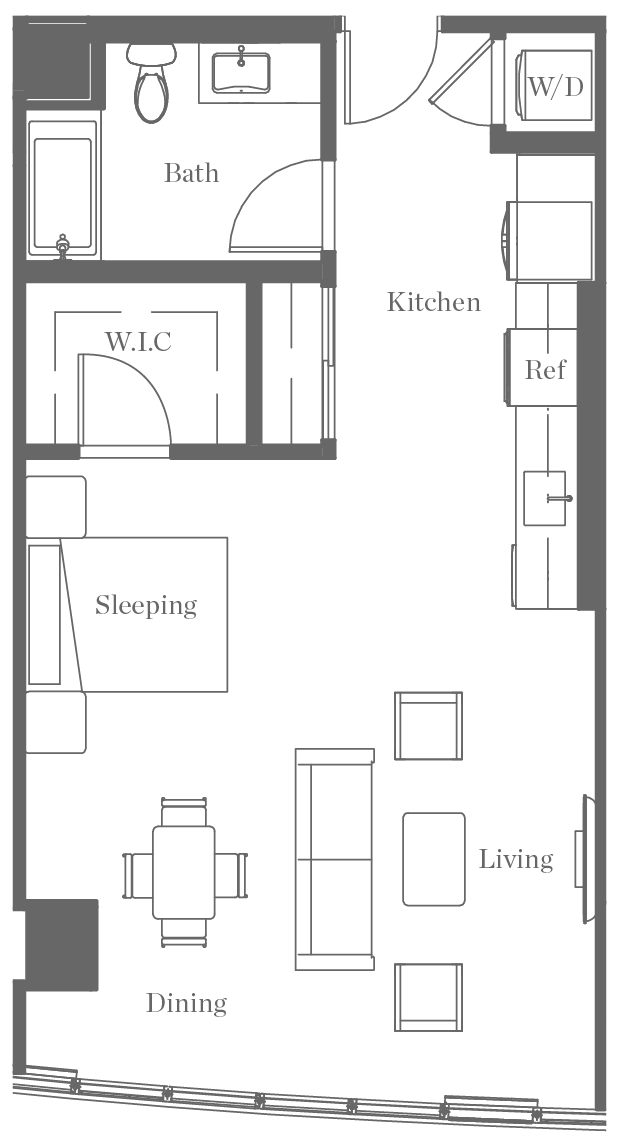 Kurve on Wilshire Floor Plan 23