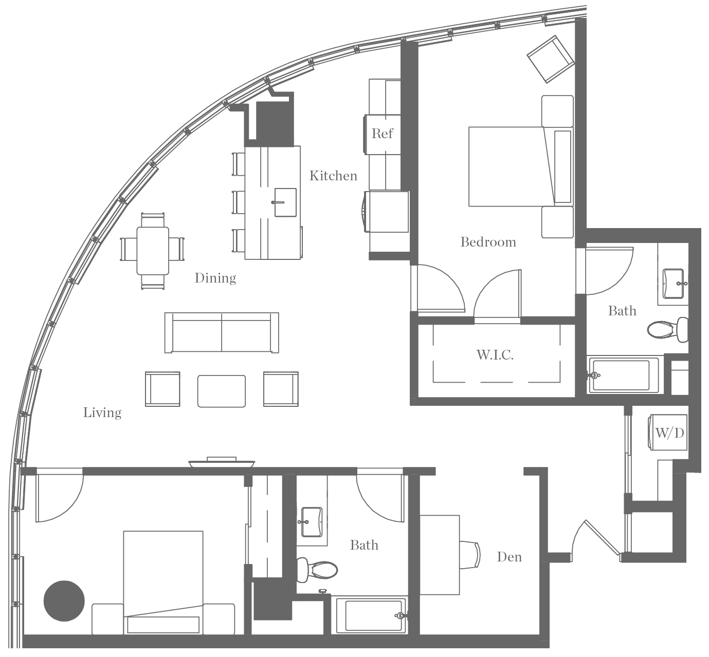Kurve on Wilshire Floor Plan 26