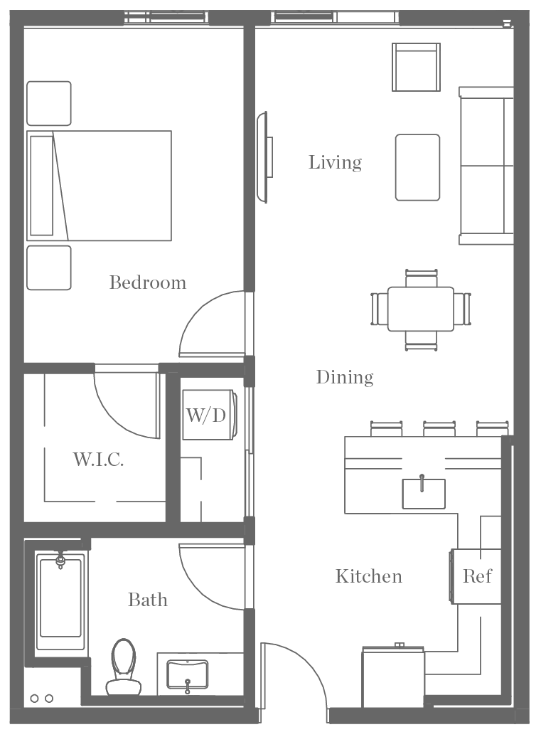 Kurve on Wilshire Floor Plan 52