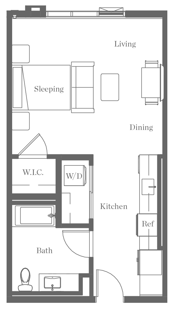 Kurve on Wilshire Floor Plan 53