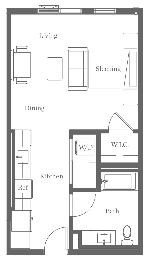 Kurve on Wilshire Floor Plan 54