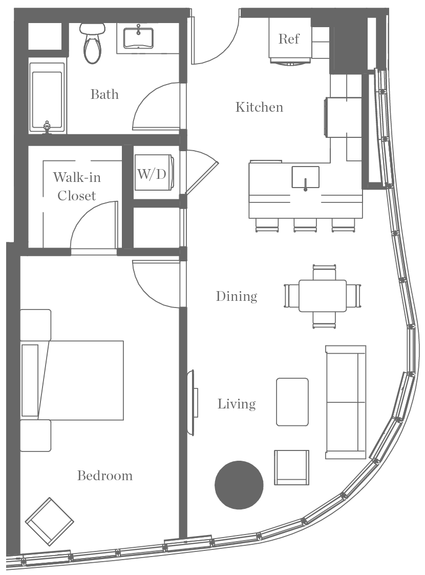 Kurve on Wilshire Floor Plan L11
