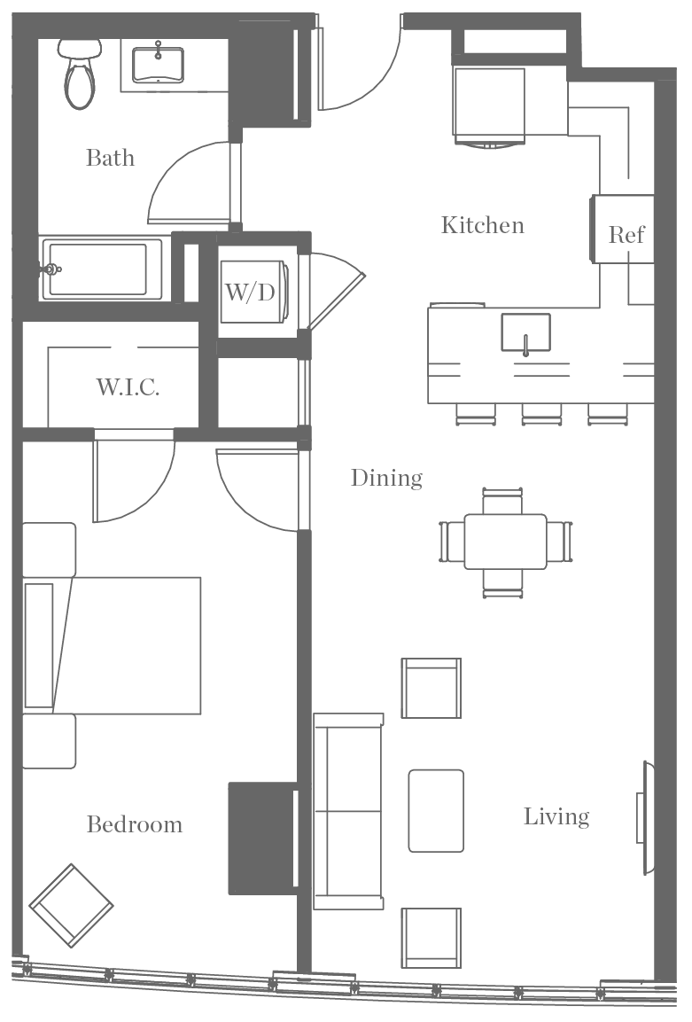 Kurve on Wilshire Floor Plan L13