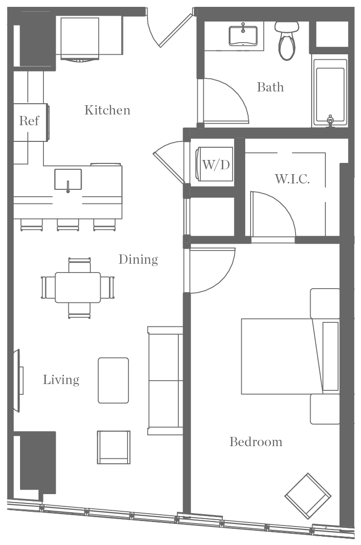 Kurve on Wilshire Floor Plan L14