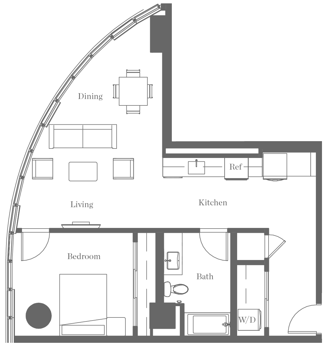 Kurve on Wilshire Floor Plan L26