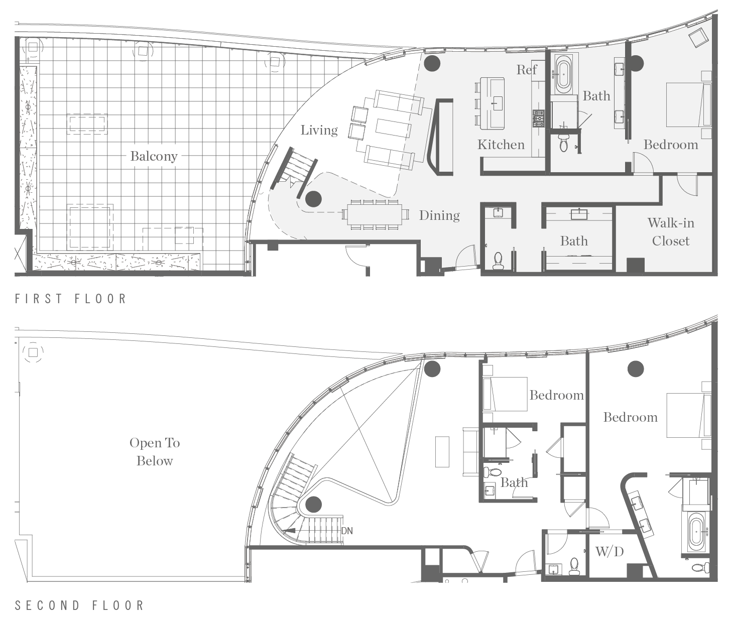 Kurve on Wilshire Floor Plan PH16